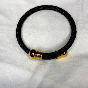 Black rope like bracelet